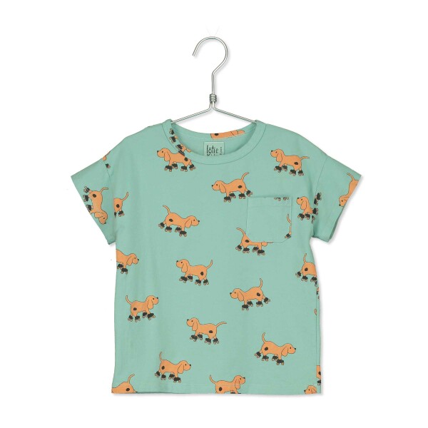 T-Shirt seagreen Hunde - 110/120