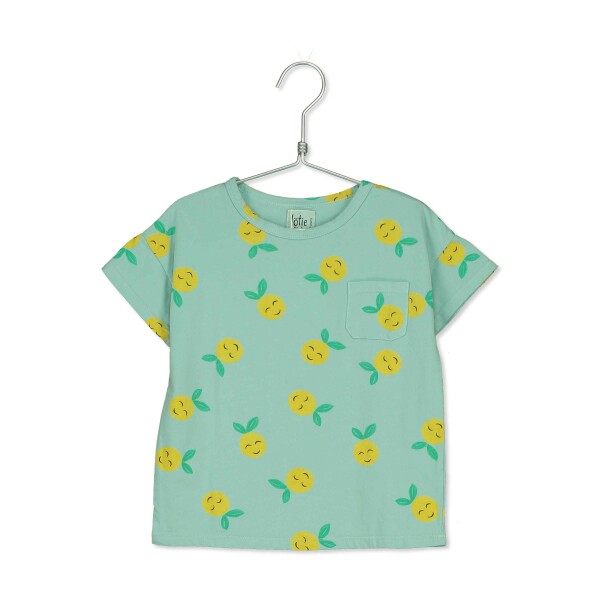 T-Shirt seagreen Zitronen - 98/110
