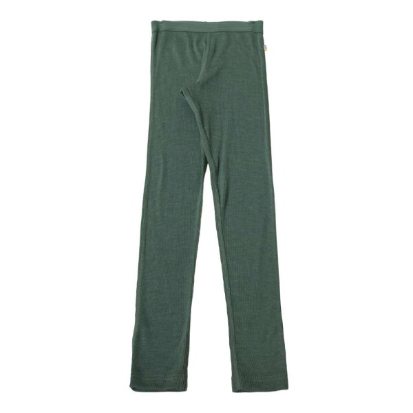 Leggings Wolle/Seide dunkelgrün - 140