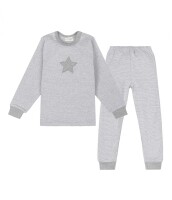 Peter Pan Pyjama grau gestreift
