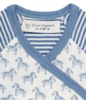 Ygon Wickelbody kurzarm Zebra blau