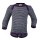 Body Langarm Wolle/Seide hellgrau/orchidee