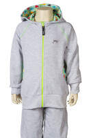 Kapuzenjacke Drops grau