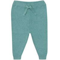 Hose Strick Jogging BW/ Leinen basilikum - 74/80
