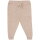 Hose Strick Jogging BW/ Leinen sand - 62/68