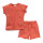 Sommer-Pyjama Sprenkel terrakotta - 128