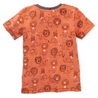 Sommer-Pyjama L&ouml;we papaya - 104