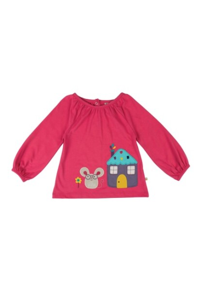 Annabel Langarmshirt Mäusehaus Himbeere