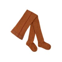 Strumpfhose Wolle/BW karamell - 122/128