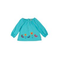 Annabel Langarmshirt V&ouml;gel aqua