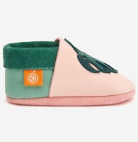 Leder-Hausschuhe Monstera Mona rosa - 30/31