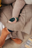 Leder-Hausschuhe Monstera Mona rosa - 30/31