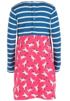 Bea Kleid Langarm Streifen-Pferde