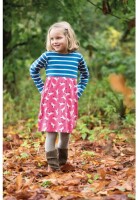 Bea Kleid Langarm Streifen-Pferde