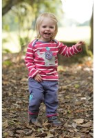 Bobby Langarmshirt Elefant Himbeere