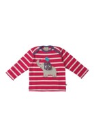 Bobby Langarmshirt Elefant Himbeere