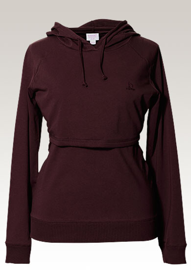B Warmer Still-Kapuzenpulli burgundy red