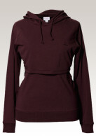 B Warmer Still-Kapuzenpulli burgundy red