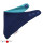 Manymonths Halstuch Wolle moonlight blue/ocean wave