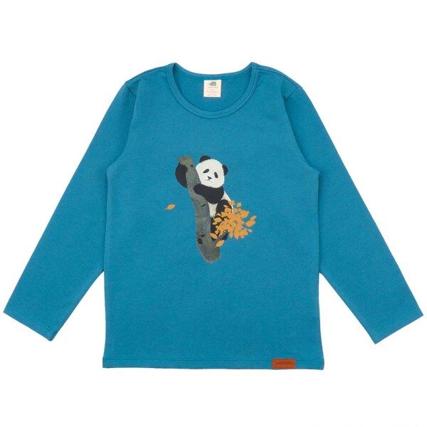 Shirt lang Druck Panda Friends - 134