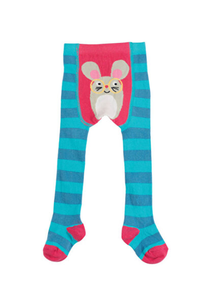 Strumpfhose Maus blau