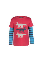 Lagenshirt W&ouml;lfe rot