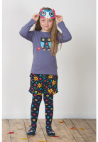 Lottie Langarmshirt Eule lilagrau