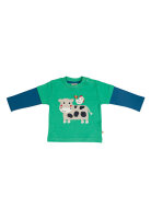 Little Look Lagenshirt Kuh gr&uuml;n