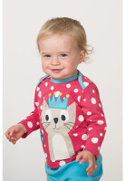 Olivia Langarmshirt Katze Himbeere