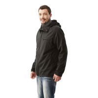 M&auml;nner-Outdoorjacke f&uuml;r Zwei Softshell warme Version schwarz