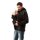 Männer-Outdoorjacke für Zwei Softshell warme Version schwarz
