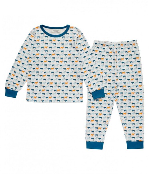 Long John Pyjama Rentier pazifik