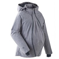 Mamalila Winterjacke mit BKS f&uuml;r Zwei grau meliert