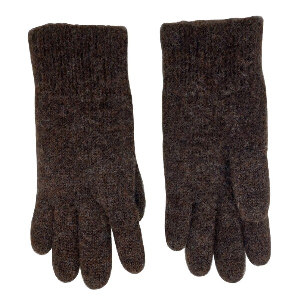 Kinder Handschuhe Wolle dunkelbraun - 3