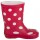Gummistiefel rot mit Punkten