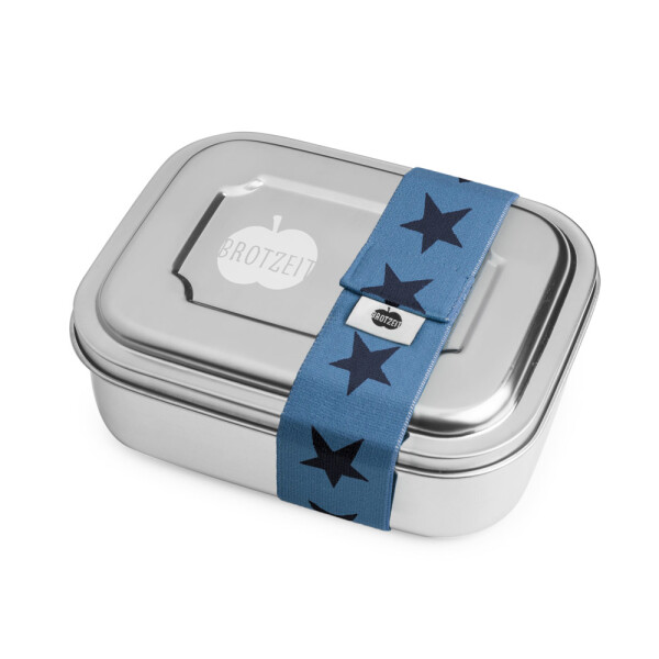 Zweier Lunchbox mit Unterteilung - Sterne jeans