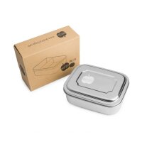 Zweier Lunchbox mit Unterteilung - Sterne gr&uuml;n lime