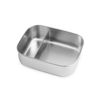 Zweier Lunchbox mit Unterteilung - Sterne gr&uuml;n lime