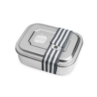 Zweier Lunchbox mit Unterteilung - Sterne gr&uuml;n lime