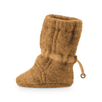 Wollwalk-Booties Eco camel - Newborn