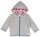 Kapuzenjacke Fleece Katzen grey melange