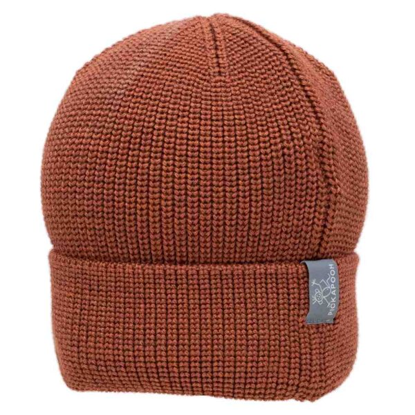 Ben Strickmütze Wolle/Seide redwood - 1