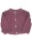 Cardigan Wolle handgestrickt berry