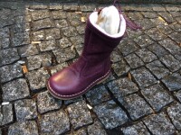 Lederstiefel gef&uuml;ttert quetsche