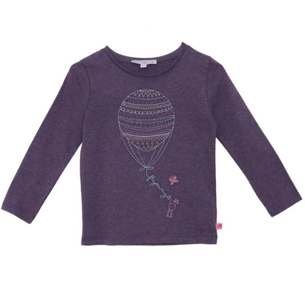 Langarmshirt Heißluftballon plum