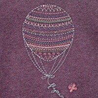 Langarmshirt Hei&szlig;luftballon plum