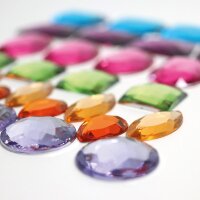 28 Riesen Glitzersteine beliebig sortiert