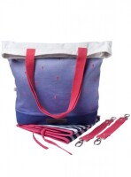 Starry Night Wickeltasche dip dye blau