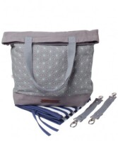 Wickeltasche Midnight Tryst grau/mint
