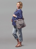 Wickeltasche Midnight Tryst grau/mint